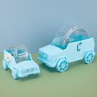 Jouet de voiture en gros pour hamster silencieux avec boule d'exercice transparente, design Jeep, pour la course et l'exercice des petits animaux de compagnie