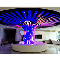Meilleur mur vidéo modulaire flexible de 1200 lentes publicité programmable affichage à LED souple écrans à LED flexibles pour film