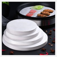 Feuilles de papier sulfurisé rondes en silicone jetables personnalisées pour la cuisson, écologiques, antiadhésives, couleur personnalisée, taille personnalisée