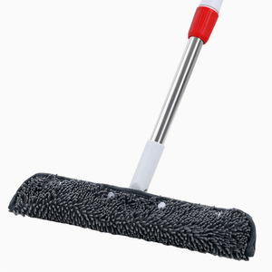 Tête de <span class=keywords><strong>balai</strong></span> serpillière de rechange en chenille, recharge en microfibre absorbante avec poignée torsadée et essoreuse intégrée pour <span class=keywords><strong>balai</strong></span> magique et nettoyage des sols - Product Image 1