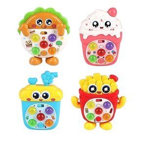 EPT Muzikale Mini Cartoon Eten-vormige Elektrische Speelgoed Whack-a-Mole & Elektronisch Piano met Lichtjes Educatief Interactief Speelgoed voor Kinderen - Product Image 1