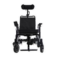 Fauteuil roulant électrique inclinable pour personnes âgées, avec coussin confortable et épais, pour patients atteints de paralysie cérébrale, à commande à distance