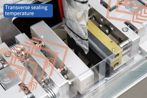 Machine d'emballage automatique électrique SJIII F500 pour film et papier d'aluminium, haute précision, pour aliments, produits chimiques et poudres - Product Image 3