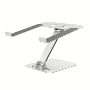 Nouveau support pliable en acier pour ordinateur portable/tablette, réglable en hauteur et en angle, avec coussinet en silicone antidérapant et dissipation thermique, pour 10''-17.4'' - Product Image 1