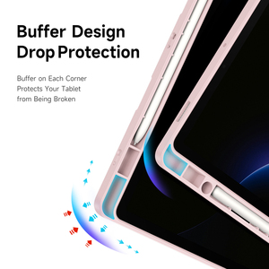 <b>Tablet</b> protective case for Samsung Tab S10 Lite/S10 FE/S9/S9 FE transparent, detachable with <b>pen</b> slot - Product Image 3