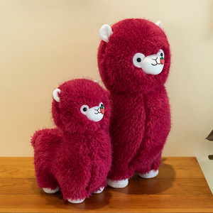 Alpaca de Peluche de Fresa Adorable de Alta Calidad, Novedosa y Personalizada, Muñeco de Peluche de Cordero Colorido para Bebé, Almohada Decorativa, Venta al por Mayor - Product Image 6