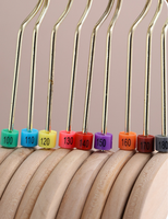 Pantalon taille boucle coloré numéro numérique étiquette vêtements divisé en taille grain cintre taille marqueurs pour cintres