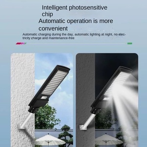 Luz solar LED Sensor de movimiento Lámpara solar para exteriores IP65 Luz de pared impermeable Luz de calle alimentada por luz solar - Product Image 6