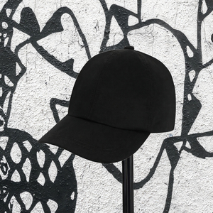 Unisex Black 5-Panel Cotton Baseball Cap Adjustable Solid Color Sporty Dobby Casual <b>Hat</b> for Children Breathable <b>Waterproof</b> - Product Image 3