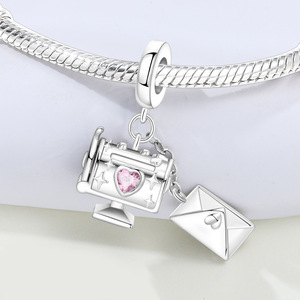 จี้รูปกล่องจดหมายแบบใหม่ - ดีไซน์โดดเด่นมีสไตล์ อุปกรณ์เสริมเครื่องประดับสร้อยข้อมือ DIY สำหรับผู้หญิง - Product Image 2