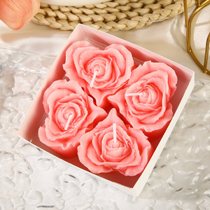 <span class=keywords><strong>Bougie</strong></span> parfumée à la <span class=keywords><strong>rose</strong></span> comme souvenir, bougies romantiques, bougies parfumées, fleurs, Saint-Valentin - Product Image 3