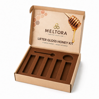 Boîte cadeau en carton ondulé pour gloss à lèvres de qualité supérieure, avec insert personnalisé, emballage en papier cosmétique pour coffret beauté