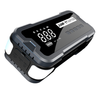 Compresseur d'air portable sans fil 2-en-1 CY53 pour gonflage de pneus 3 fois plus rapide, lumière LED, 150 PSI, prise allume-cigare pour voiture