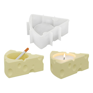 Molde de Silicona para Decoración de Portavelas de Queso DIY, Cenicero de Yeso - Product Image 4
