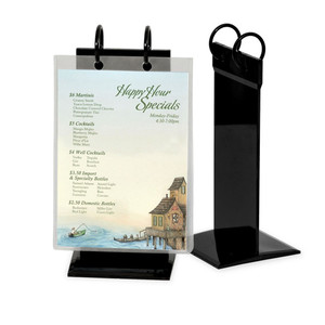 Factory OEM Cheap Black Acrylic <strong>Display</strong> <strong>Stand</strong> Flip <strong>Menu</strong> <strong>Stand</strong> Holder - Product Image 4
