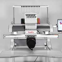 Machine à broder informatisée à 12 aiguilles et 15 fils pour casquettes, t-shirts plats