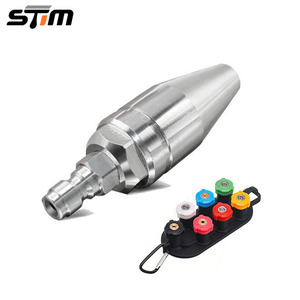 Buse en acier inoxydable Stim 96 mm à angle réglable pour le lavage de voitures avec 7 buses colorées - Product Image 1