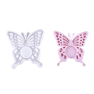 Nouveau mignon papillon bougeoir Silicone moule plateau caboteur chandelier plâtre décoration résine goutte à goutte Film - Product Image 5