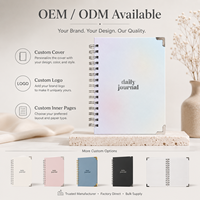 Carnet A6 à spirale avec logo personnalisé, couverture rigide, 100 feuilles de papier premium, fermeture élastique, marque-page en ruban, cadeau d'affaires en gros
