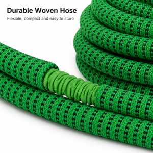 Tuyau d'arrosage extensible flexible avec construction en laiton et latex, 10 modes de pulvérisation, buse réglable, longueur 25-250 pieds - Product Image 3