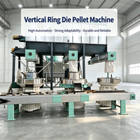 Machine de traitement de granulés de biomasse verticale 1,5-4 T/H pour la production de granulés de combustible à partir de coques de graines de tournesol et de noix