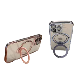 Прозрачный Магнитный сублимационный чехол для беспроводной зарядки iPhone 14 13 Pro Max протектор объектива противоударный чехол для мобильного телефона