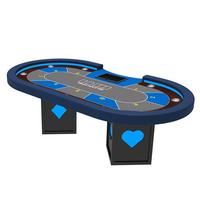 Lucky YH — Texas Hold'em Poker 240/260cm, Table avec jambes légères de luxe, utilisé dans le Casino électronique, Texas Hold'em