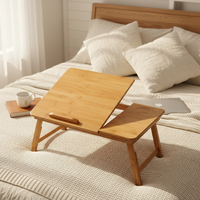 Table de lit pliable haut de gamme pour ordinateur portable avec port USB et tiroir de rangement, taille et couleur personnalisables, directement de l'usine