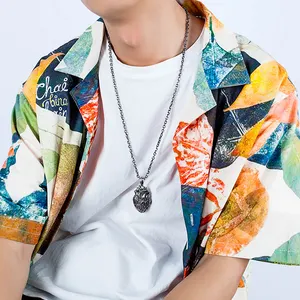 K073 Bijoux de Personnalité en Acier Inoxydable Organes Humains Anatomiques Ouvrables Pendentif en Forme de Cœur Collier Hip Hop pour Hommes - Product Image 3