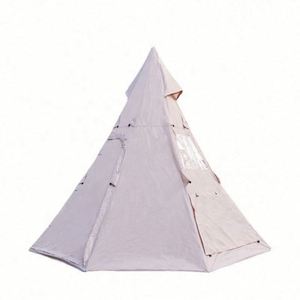 Tentes chaudes avec cheminée, résistantes au vent, en toile d'aluminium et PVC, pour le camping en plein air en hiver - Product Image 3
