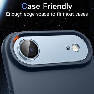 Protection d'objectif d'appareil photo pour iPhone Air, couverture intégrale en verre trempé 9H, anneau de protection, plaque métallique mate, compatible avec les coques - Product Image 5
