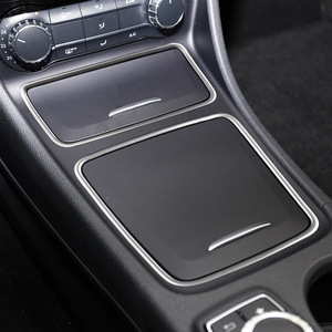 Xingbaiwang <b>Car</b> <b>Cup</b> <b>Holder</b> Trim Stainless Steel Center Console For Mercedes-Benz GLA CLA A-Class B-Class Interior Modification - Product Image 2