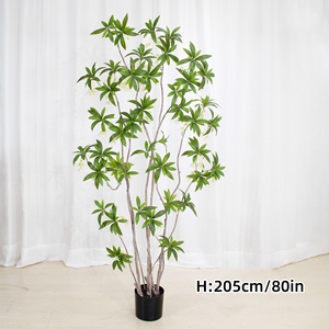 Bán Buôn Trong Nhà/Ngoài Trời Lớn Lá Nhân Tạo Cây Lụa Màu Xanh Lá Cây Giả Cây Cỏ Topiaries Đối Với Trang Chủ & Văn Phòng Hot Bán Tính Năng - Product Image 1