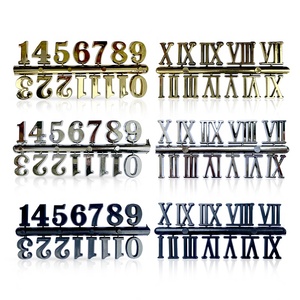 Bộ đồng hồ chữ số Ả Rập chữ số La Mã Vàng Đen bạc màu đồng hồ - Product Image 1