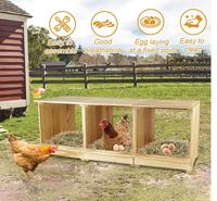 Nichoirs pour poulets 3 compartiments nichoir mural Coop utilisation polyvalente nichoirs en bois pour poules
