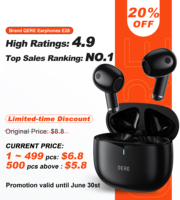 QERE E28 Earphone Bluetooth, Earphone Bluetooth asli dan baru Tws murah