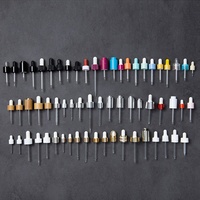 Pipettes compte-gouttes de luxe en verre pour huile, avec bouchon à vis, graduées et marquées, avec étiquette personnalisée