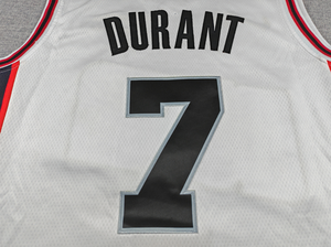 批发高品质男女通用7号 # 凯文·杜兰特热转印100%涤纶抗菌休斯顿篮球球衣套装 - Product Image 6
