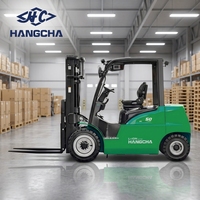 Chariot élévateur à fourche électrique à batterie Hangcha série XC 2t/2,5t/3t/3,5t, chariot élévateur compact pour atelier d'usine