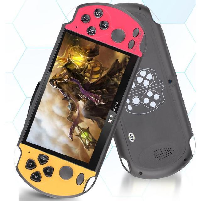 5.1'' IPS Screen Retro Game Console X7PLUS for Kids Adults with Classic Video Games Support Multiple Emulators and TV Connect