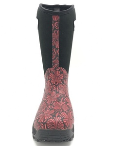 Bottes de <span class=keywords><strong>chasse</strong></span>, de pluie et imperméables, en caoutchouc, néoprène, extérieur, pour femmes, offre spéciale - Product Image 4