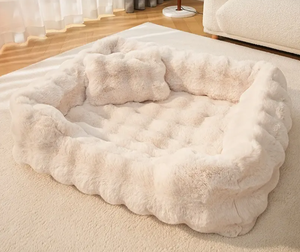 سرير كلاب فاخر صديق للبيئة كبير الحجم بنمط مطبوع قابل للغسل في الغسالة بألوان مخصصة - ماركة كيبو - Product Image 1