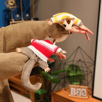 Nouvel arrivage de planeur en peluche de simulation d'écureuil volant animal en peluche décoration de la maison cadeau pour garçons jouet planeur souple réaliste