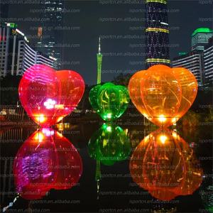 Escultura de Corazón Inflable <span class=keywords><strong>Transparente</strong></span> con Luces LED RGB, Bola de Amor <span class=keywords><strong>Transparente</strong></span>, <span class=keywords><strong>Esfera</strong></span> de Amor Colorida para Eventos de San Valentín, Bodas, Fiestas - Product Image 6