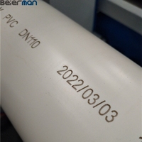 Machine de marquage laser CO2 en ligne pour ligne d'extrusion de tuyaux en PVC, PPR, PE – Imprimante laser pour codes QR et logos permanents