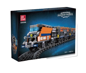 The Railroad Express 59096 Mattoncini da Costruzione Modello Treno Set di Costruzioni Regalo di Natale 1827+ pezzi/set - Product Image 1