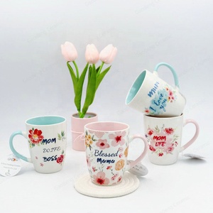 Recién llegado, tazas de café de cerámica para festivales personalizados de fábrica, el mejor regalo para el día de la madre, juego de tazas para mamá - Product Image 6