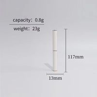 Vente en gros usine – Contenant à rouge à lèvres rond vide de 0,8 g, tubes de baume à lèvres beiges pour gloss et stick à lèvres