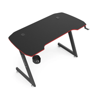 Escritorio para Juegos de Computadora BEISIJIE de Metal de Alta Calidad, con Luces LED RGB para Deportes Electrónicos, Diseño Ergonómico, Portavasos y Gancho para Auriculares