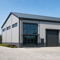 Bâtiment métallique moderne de haute qualité, préfabriqué, à ossature en acier, pour bureau, atelier, garage, hangar, entrepôt, ignifuge, étanche, installation rapide